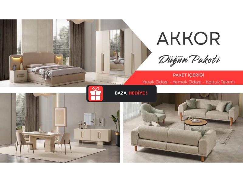 Akkor · Düğün Paketi %100 MDF