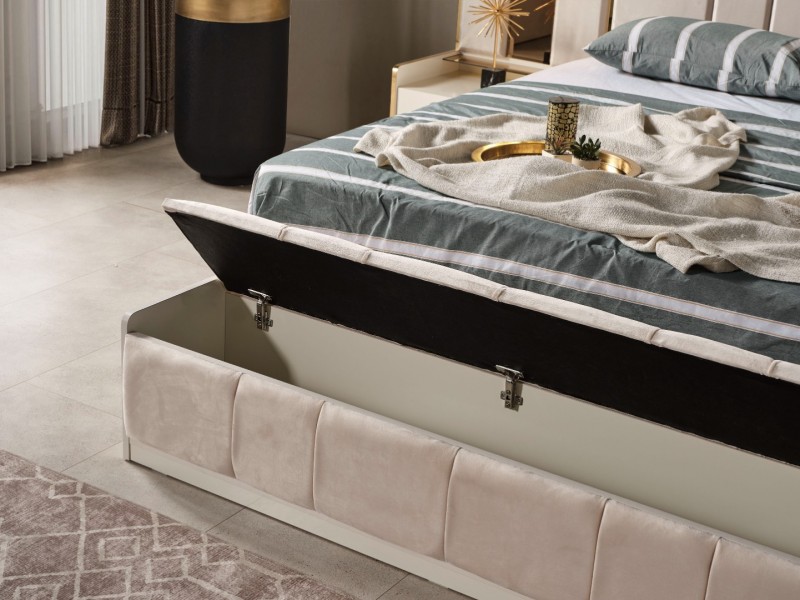 Aslı Yatak Odası Takımı (Baza Bench ve Puf Hediye)