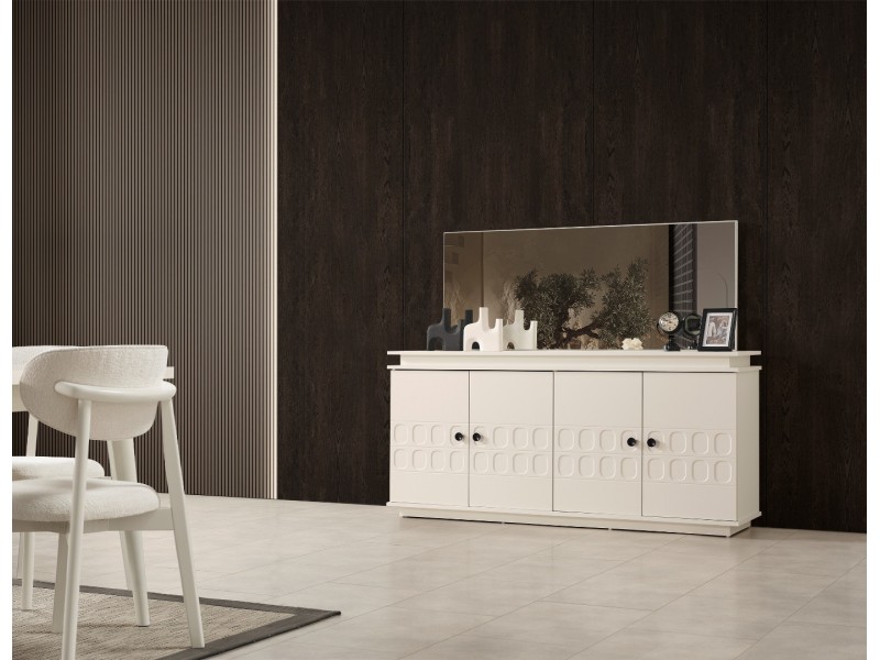 Petek Yemek Odası (Ön yüzler %100 mdf kasa suntalem malzemeden üretilmiştir)