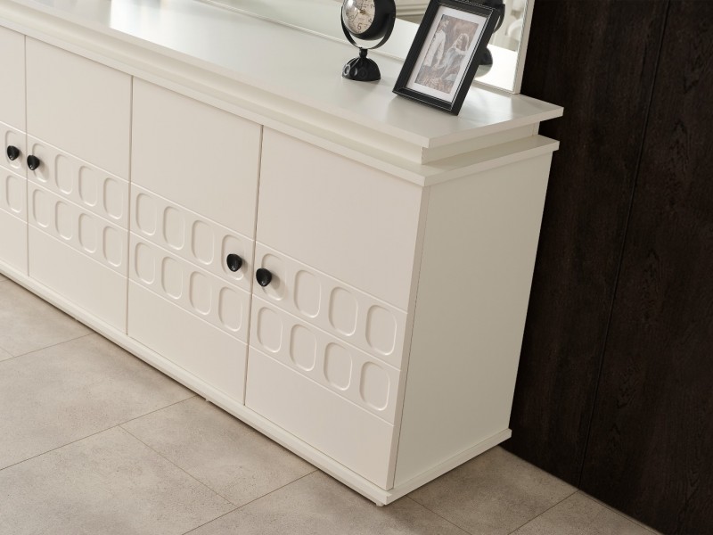 Petek Yemek Odası (Ön yüzler %100 mdf kasa suntalem malzemeden üretilmiştir)