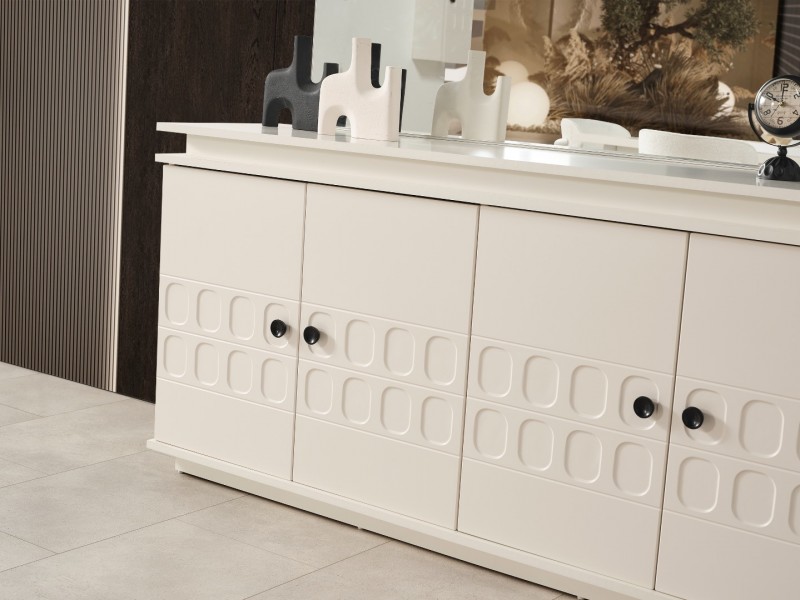 Petek Yemek Odası (Ön yüzler %100 mdf kasa suntalem malzemeden üretilmiştir)