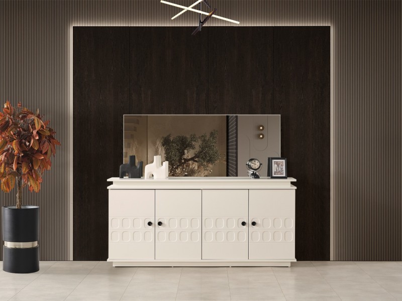 Petek Yemek Odası (Ön yüzler %100 mdf kasa suntalem malzemeden üretilmiştir)