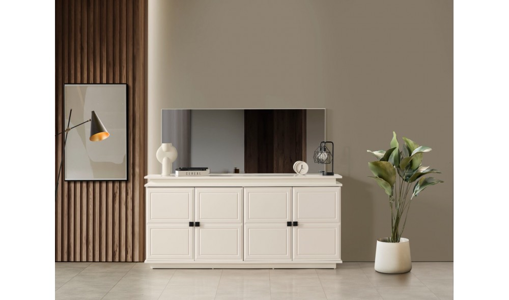 Vizyon Yemek Odası (Ön yüzler %100 mdf kasa suntalem malzemeden üretilmiştir)