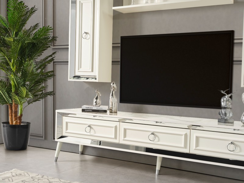 Rose Gümüş Tv Ünitesi