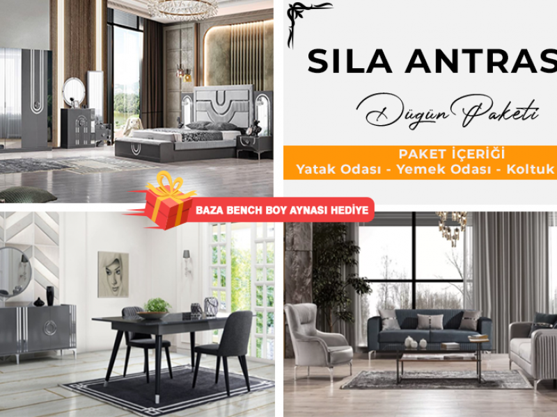 Sıla Antrasit Düğün Paketi