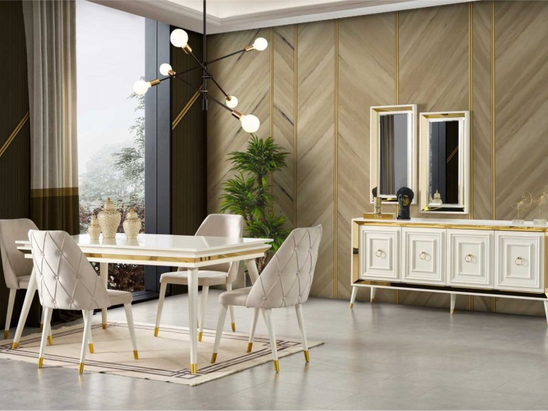 Rose Gold Yemek Odası