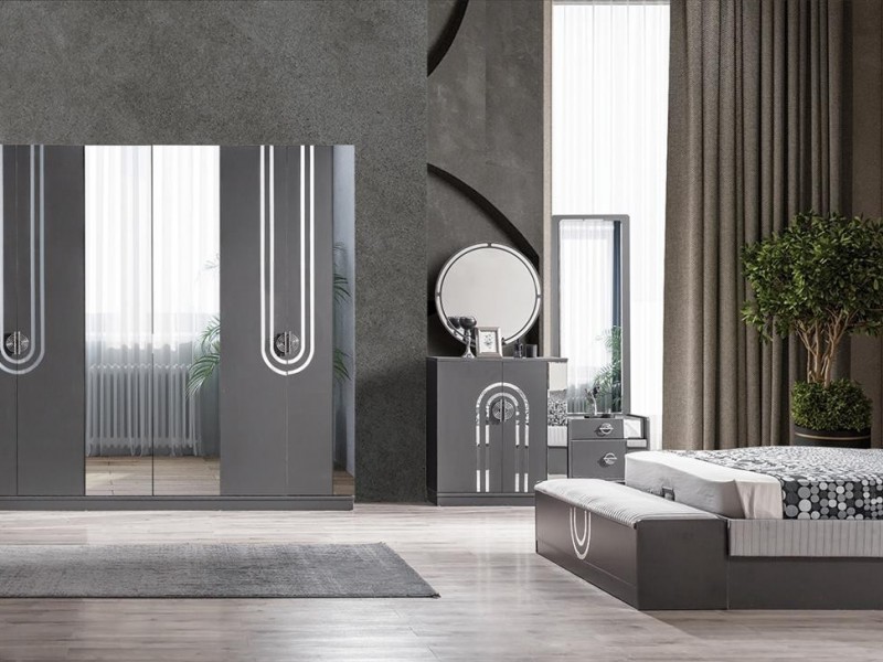 Sıla Antrasit Yatak Odası Takımı