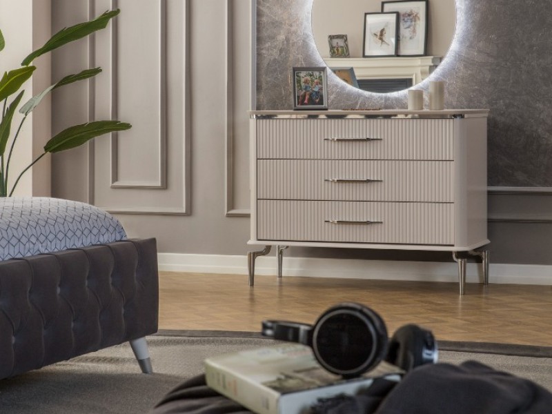 Royal Gümüş Yatak Odası Takımı