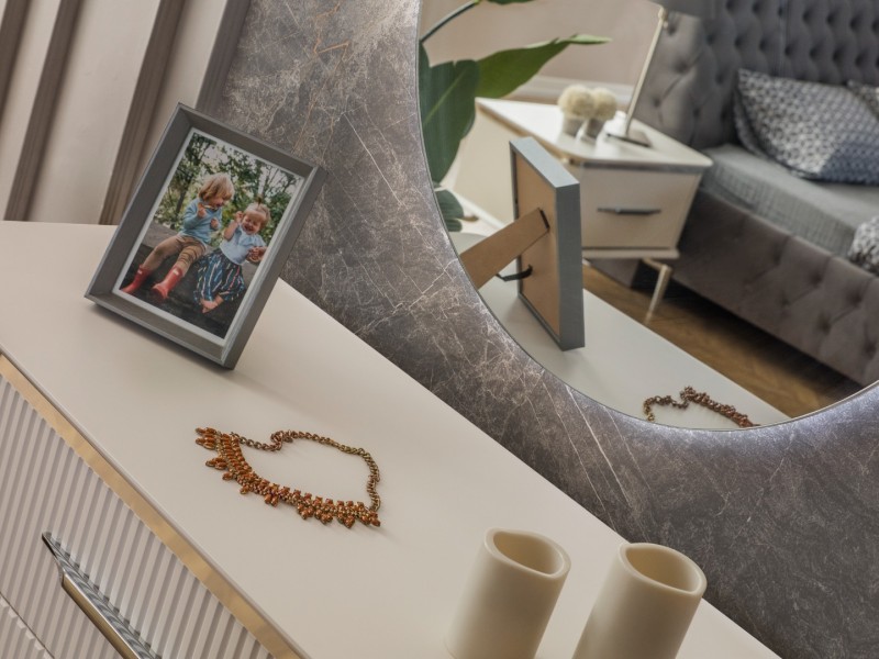 Royal Gümüş Yatak Odası Takımı