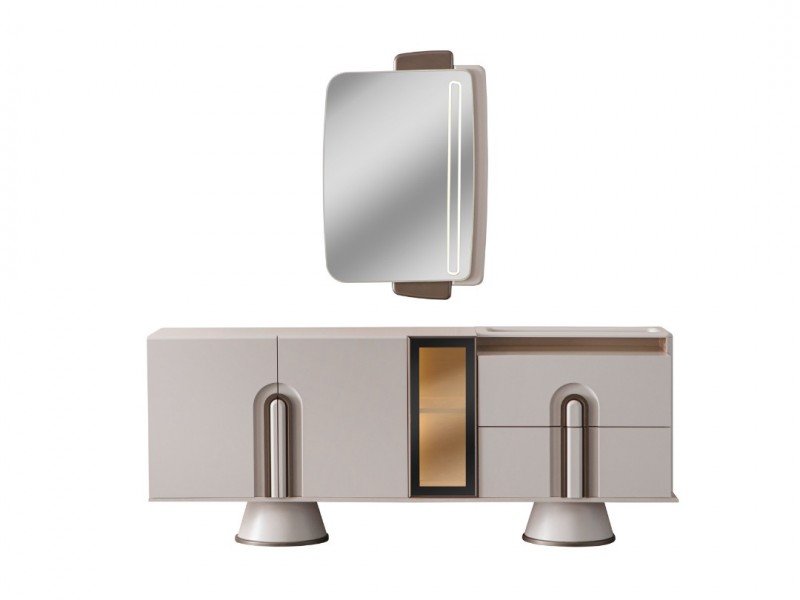 Dolunay Yemek Odası (Yüzler MDF, Kasa Suntalem)