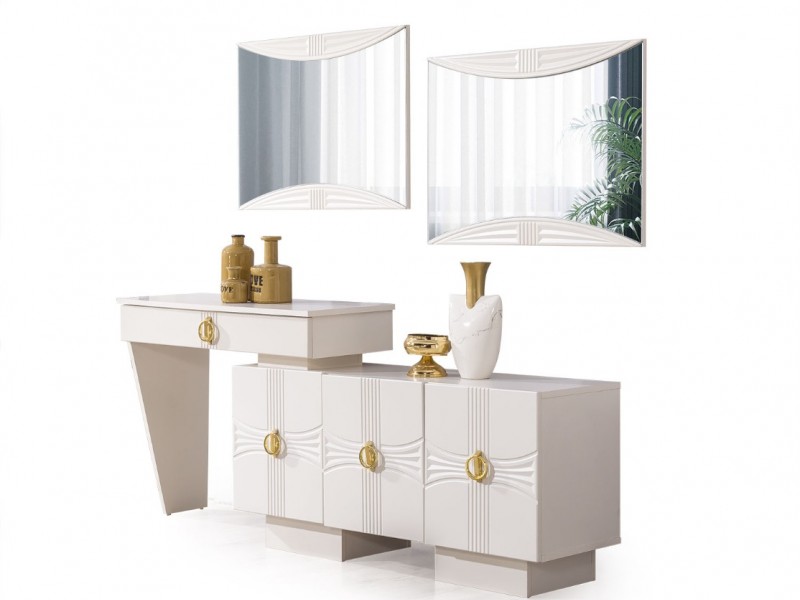 Dora Yemek Odası (Ön yüzler %100 mdf kasa suntalem malzemeden üretilmiştir)