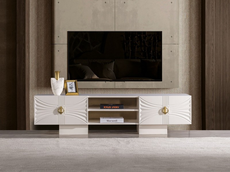 Dora Tv Ünitesi (Ön yüzler %100 mdf kasa suntalem malzemeden üretilmiştir)