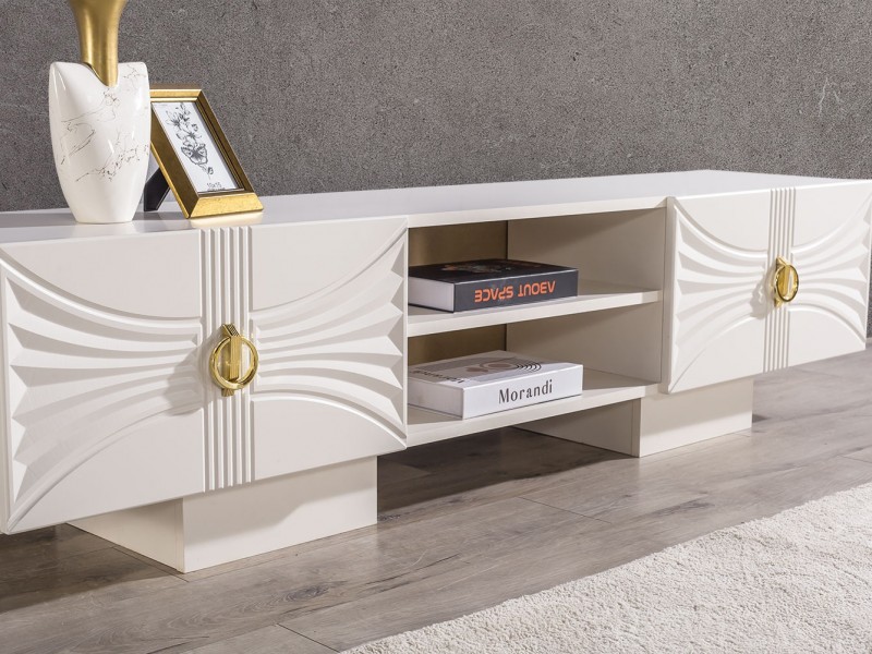 Dora Tv Ünitesi (Ön yüzler %100 mdf kasa suntalem malzemeden üretilmiştir)