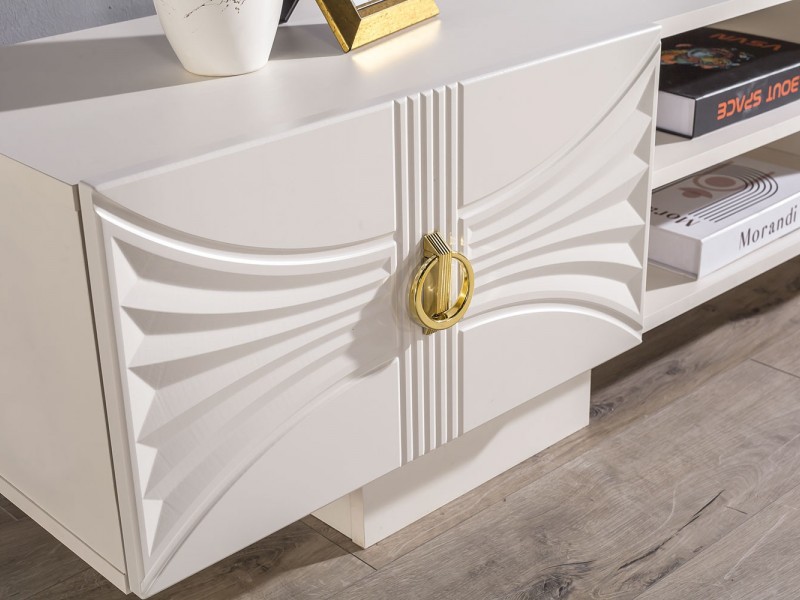 Dora Tv Ünitesi (Ön yüzler %100 mdf kasa suntalem malzemeden üretilmiştir)