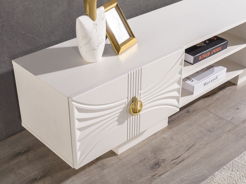 Dora Tv Ünitesi (Ön yüzler %100 mdf kasa suntalem malzemeden üretilmiştir)