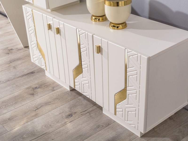 Elegance Yemek Odası (Ön yüzler %100 mdf kasa suntalem malzemeden üretilmiştir)