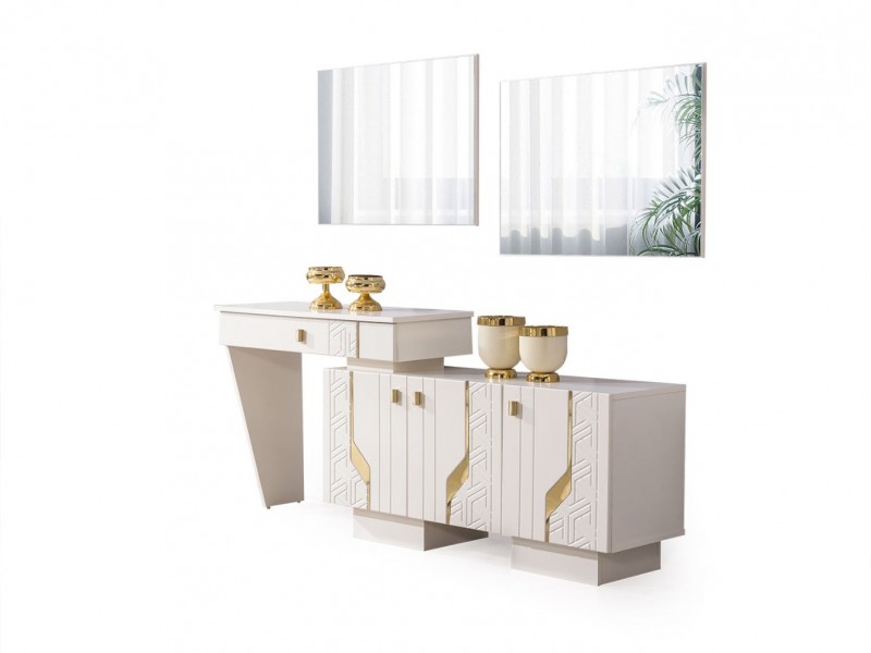 Elegance Yemek Odası (Ön yüzler %100 mdf kasa suntalem malzemeden üretilmiştir)