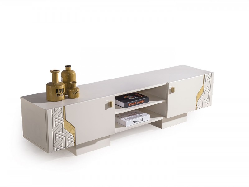 Elegance Tv Ünitesi (Ön yüzler %100 mdf kasa suntalem malzemeden üretilmiştir)