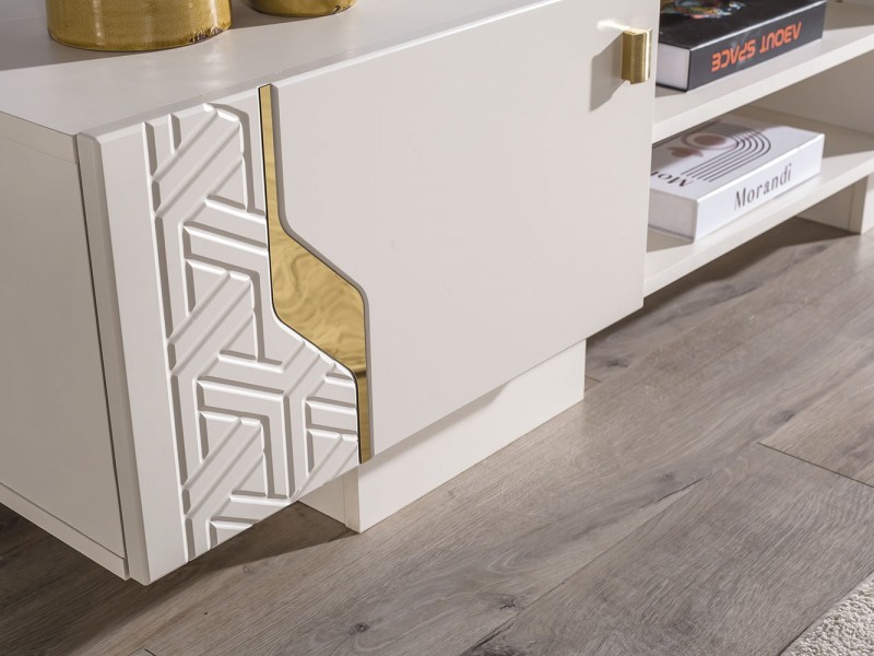 Elegance Tv Ünitesi (Ön yüzler %100 mdf kasa suntalem malzemeden üretilmiştir)