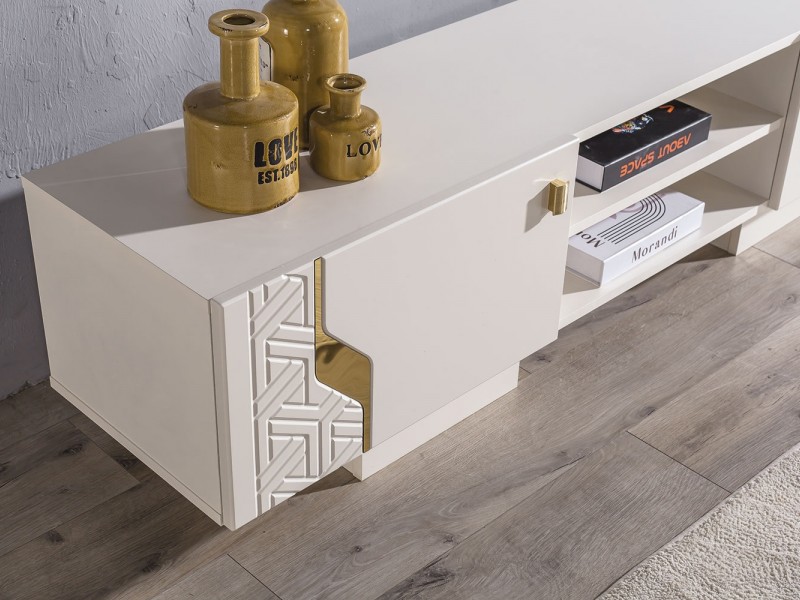 Elegance Tv Ünitesi (Ön yüzler %100 mdf kasa suntalem malzemeden üretilmiştir)
