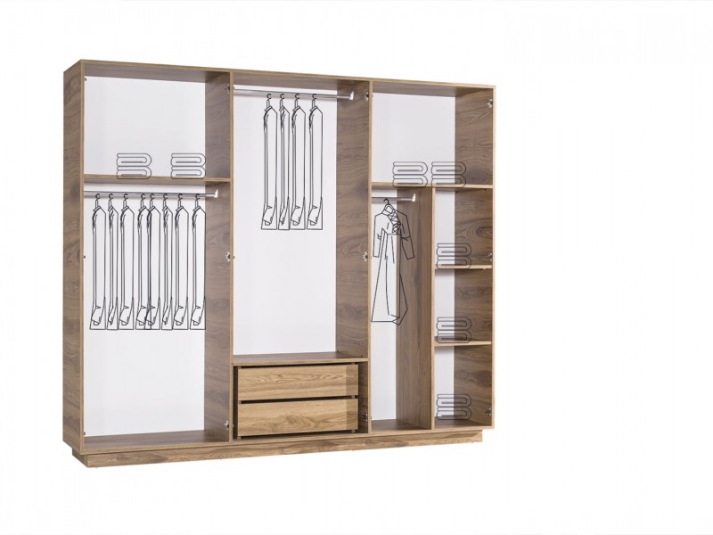 Luna Yatak Odası Takımı Yüzeysel MDF