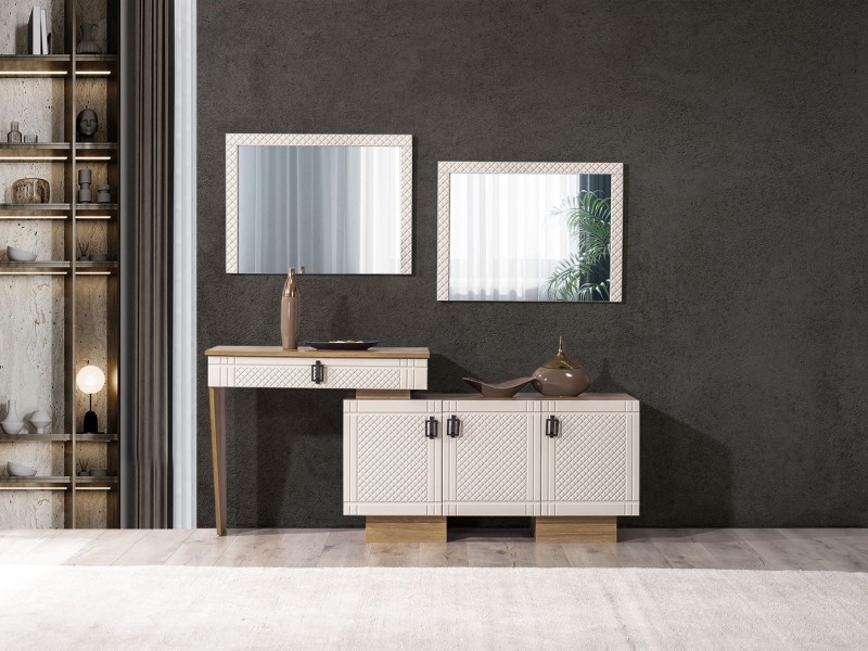 Luna Yemek Odası (Ön yüzler %100 mdf kasa suntalem malzemeden üretilmiştir)