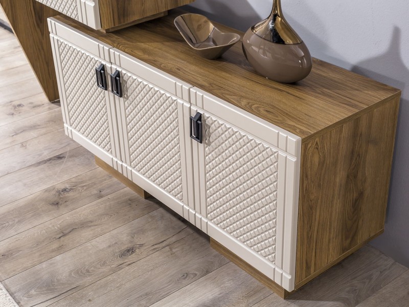 Luna Yemek Odası (Ön yüzler %100 mdf kasa suntalem malzemeden üretilmiştir)