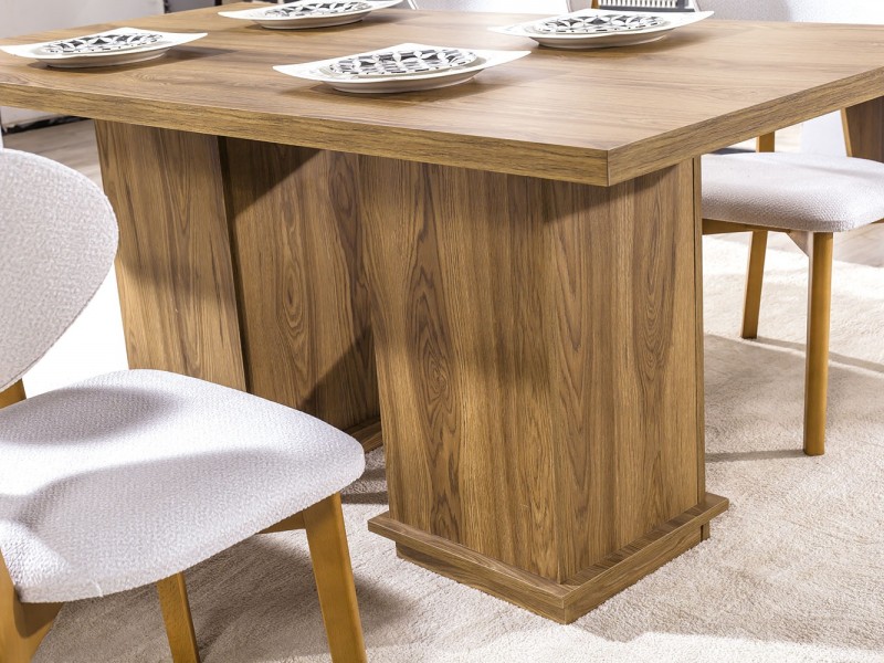 Luna Yemek Odası (Ön yüzler %100 mdf kasa suntalem malzemeden üretilmiştir)