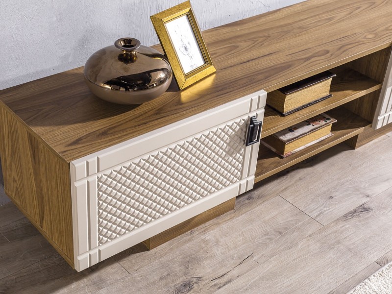 Luna Tv Ünitesi (Ön yüzler %100 mdf kasa suntalem malzemeden üretilmiştir)