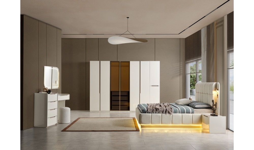 Pera Yatak Odası Takımı Yüzler MDF