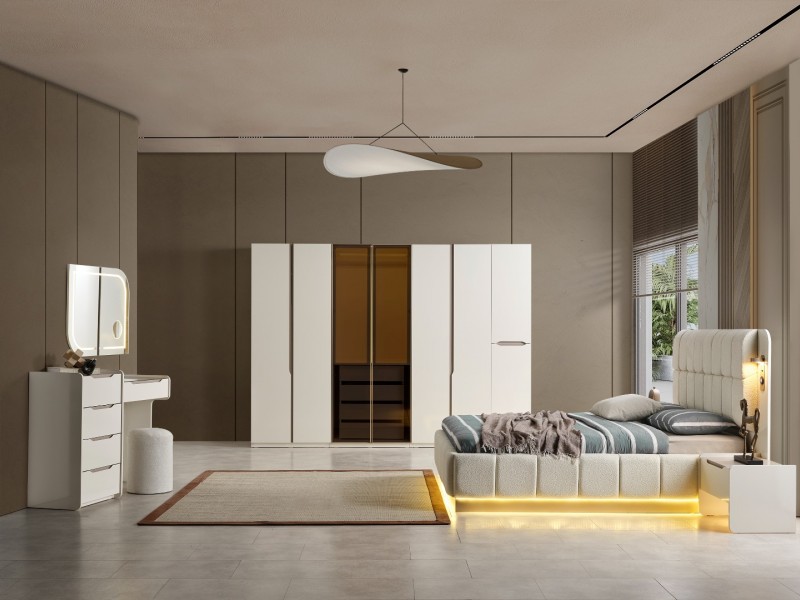 Pera Yatak Odası Takımı Yüzler MDF