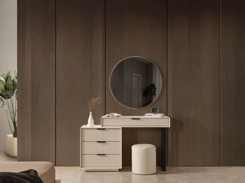 Lotus Köşe Yatak Odası Takımı Yüzeysel MDF