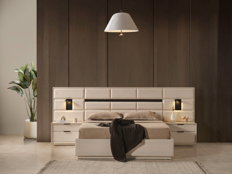 Lotus Köşe Yatak Odası Takımı Yüzeysel MDF