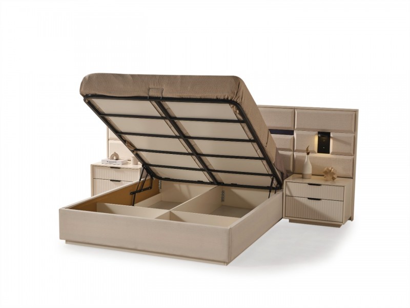 Lotus Köşe Yatak Odası Takımı Yüzeysel MDF