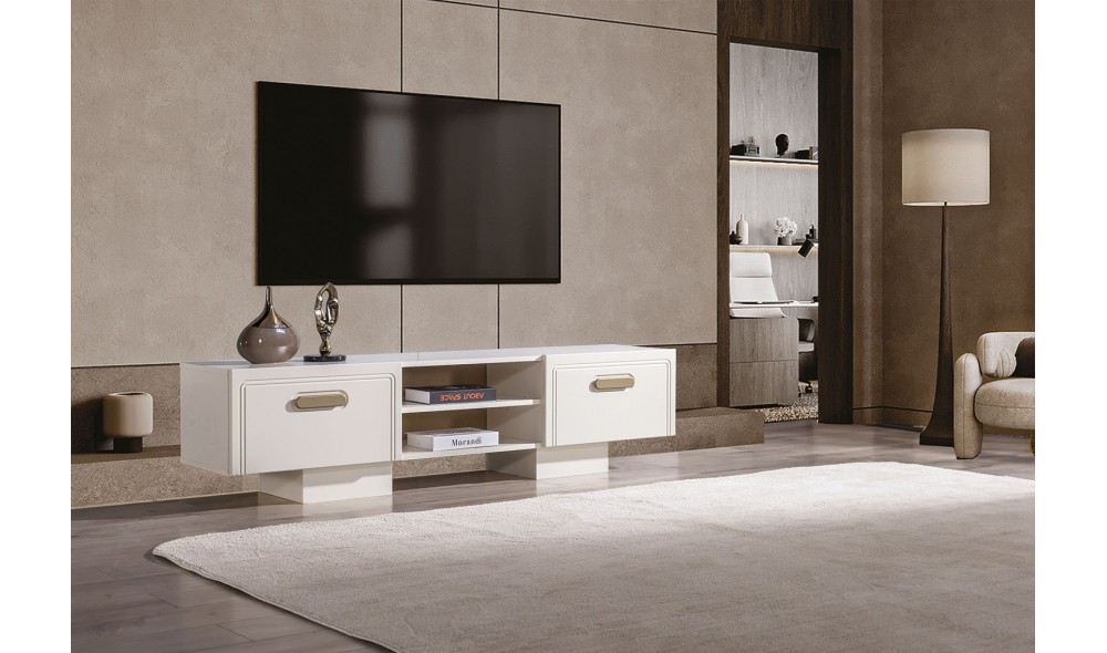 Nova Tv Ünitesi (Ön yüzler %100 mdf kasa suntalem malzemeden üretilmiştir)