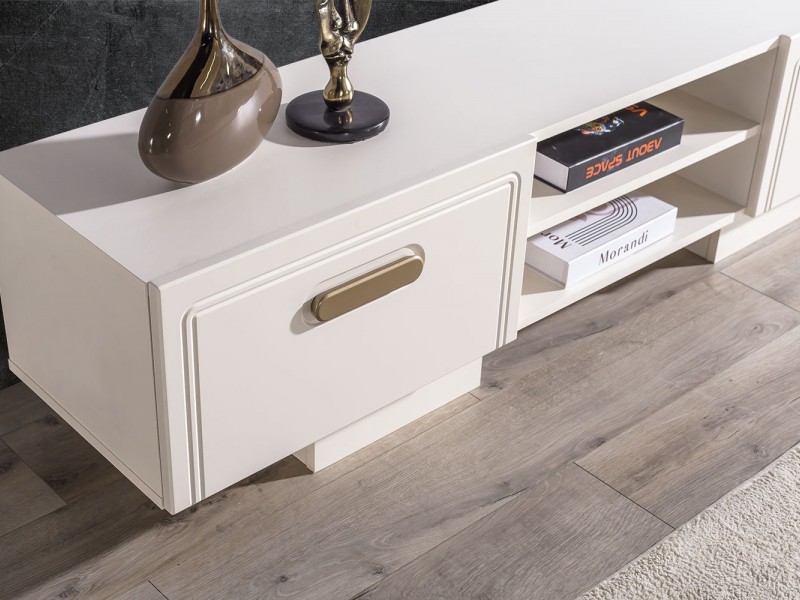 Nova Tv Ünitesi (Ön yüzler %100 mdf kasa suntalem malzemeden üretilmiştir)