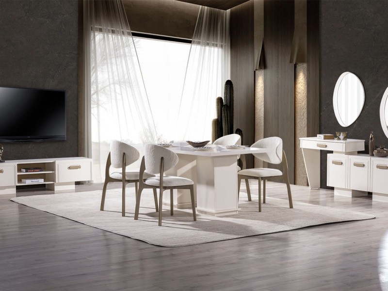 Nova Yemek Odası (Ön yüzler %100 mdf kasa suntalem malzemeden üretilmiştir)