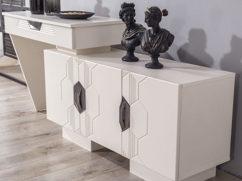 Opal Yemek Odası (Ön yüzler %100 mdf kasa suntalem malzemeden üretilmiştir)