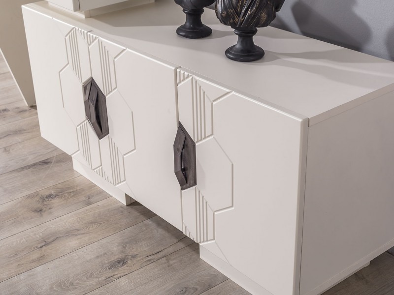 Opal Yemek Odası (Ön yüzler %100 mdf kasa suntalem malzemeden üretilmiştir)