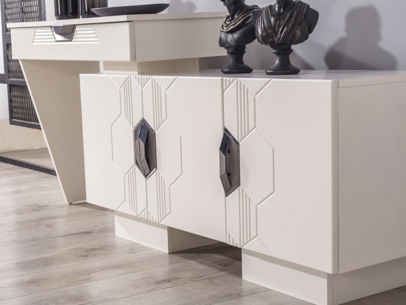 Opal Yemek Odası (Ön yüzler %100 mdf kasa suntalem malzemeden üretilmiştir)