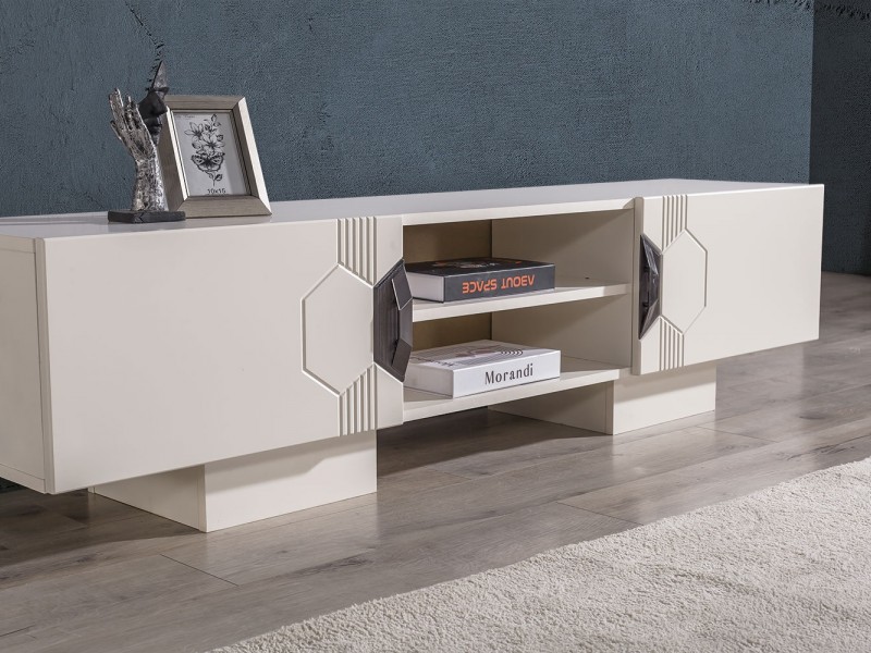 Opal Tv Ünitesi (Ön yüzler %100 mdf kasa suntalem malzemeden üretilmiştir)