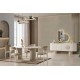 Dior Yemek Odası %100 MDF (Masa Ayakları ve Konsol Ayakları Travertendir)