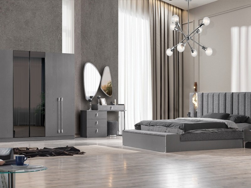Elit Antrasit Yatak Odası Takımı