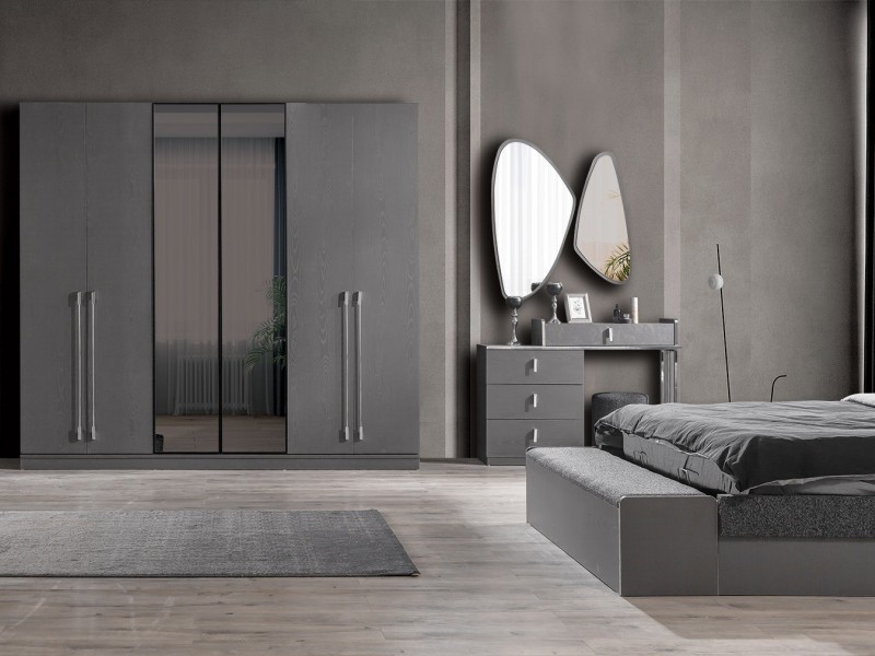 Elit Antrasit Yatak Odası Takımı