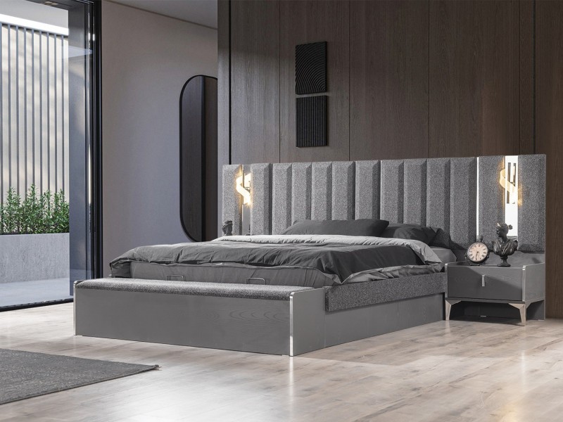 Elit Antrasit Yatak Odası Takımı