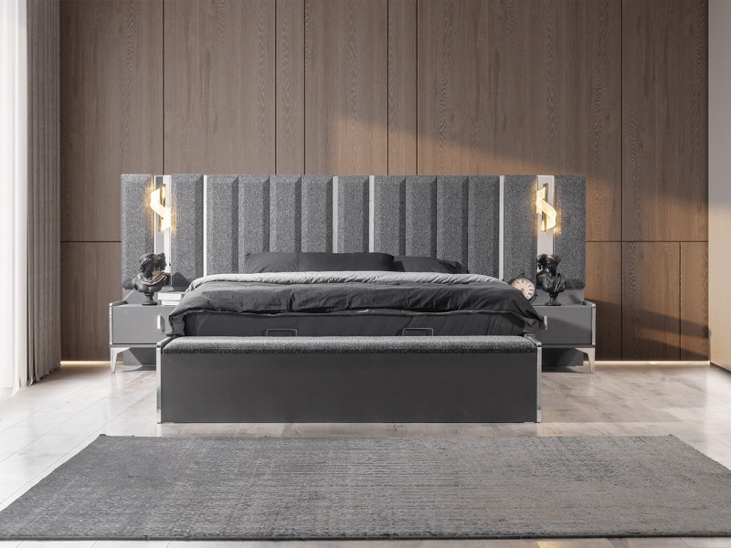 Elit Antrasit Yatak Odası Takımı