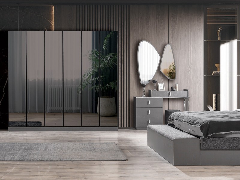 Elit Antrasit Yatak Odası Takımı