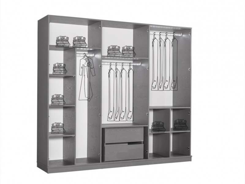 Elit Antrasit Yatak Odası Takımı