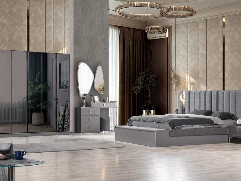 Elit Antrasit Yatak Odası Takımı