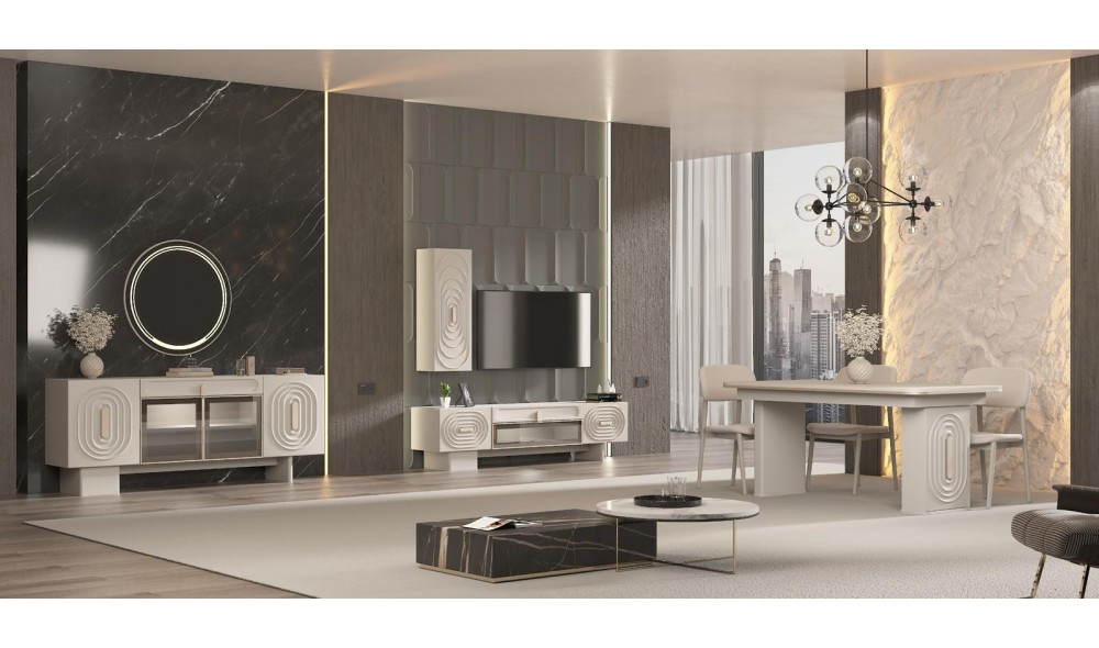 Galaksi Yemek Odası (Ön yüzler %100 mdf kasa suntalem malzemeden üretilmiştir)